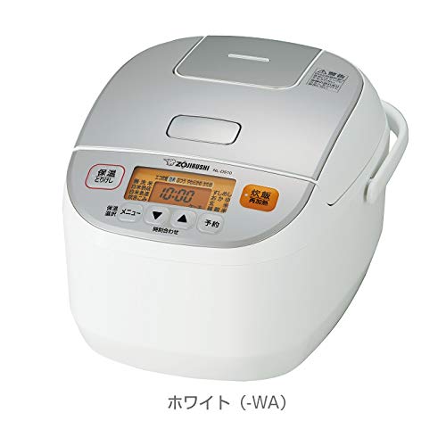 象印 マイコン炊飯ジャー 1升炊き ホワイト NL-DS18-WA(中古品)