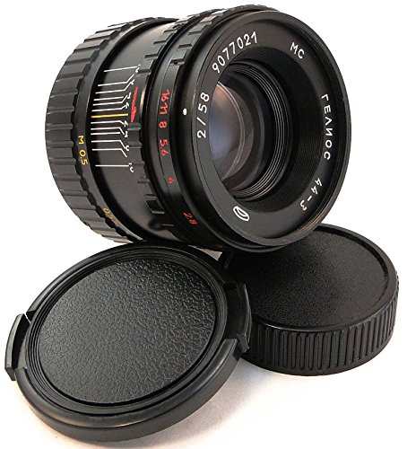 LOMO-MMZ MC HELIOS 44-3 2/58 Russian Lens + Adapter Fuji Fujifilm X Mo(中古品)