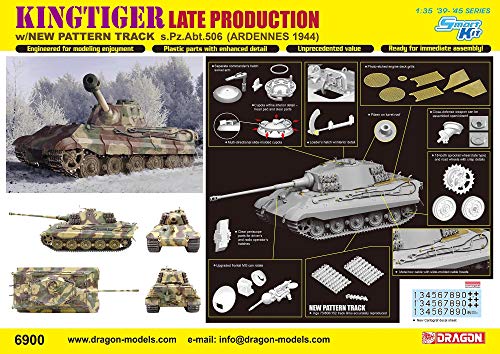 ドラゴン 1/35 第二次世界大戦 ドイツ軍 キングタイガー 後期生産型 with K(中古品)