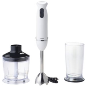 ツインバード：チョッパー付ハンディーブレンダー(ホワイト)/KC-4833W(中古品)