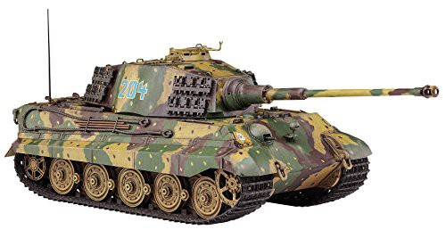 ハセガワ 1/35 ドイツ陸軍 キングタイガー ヘンシェル砲塔 アルデンヌ プラ(中古品)