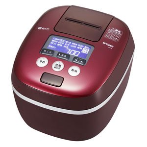 タイガー 圧力IH炊飯ジャー（5.5合炊き） ボルドーTIGER 炊きたて JPC-A102(中古品)