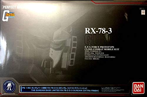 PG 1/60 ガンダムベース限定 RX-78-3 G-3ガンダム [エクストラフィニッシュ(中古品) 132,869円