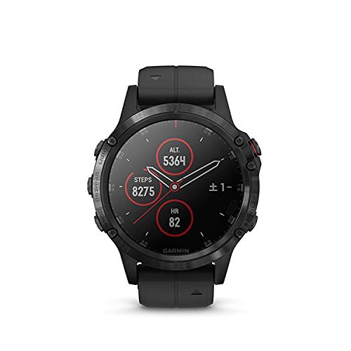 GARMIN(ガーミン) fenix 5 Plus Sapphire Black 音楽再生機能 マルチスポー(中古品)