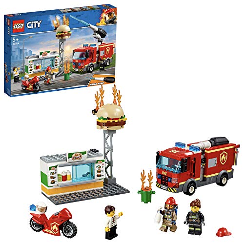 レゴ(LEGO) シティ ハンバーガーショップの火事 60214 ブロック おもちゃ(中古品)