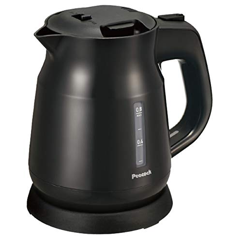 ピーコック 電気ケトル 0.8l ブラック WEK-08B(中古品)