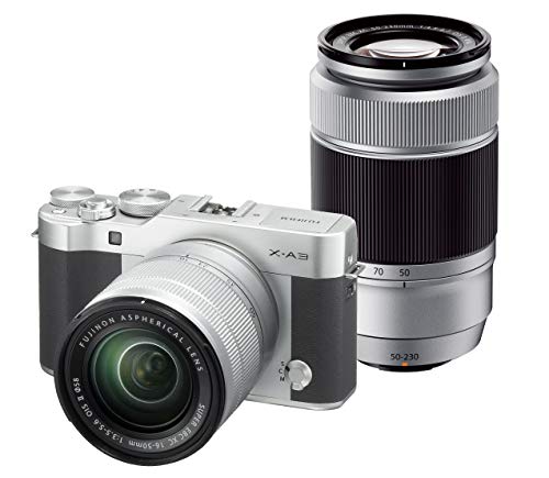 FUJIFILM ミラーレス一眼 X-A3 ダブルズームレンズキット シルバー X-A3WZL(中古品) 100,640円