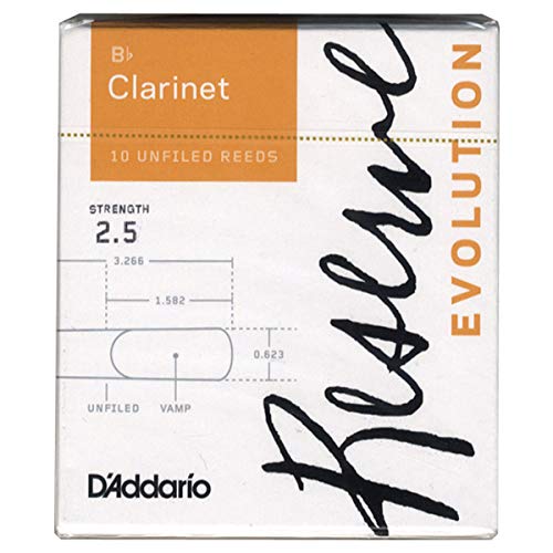 D'Addario リード レゼルヴ エヴォリューション Bクラリネット 強度:2.5(10(中古品)