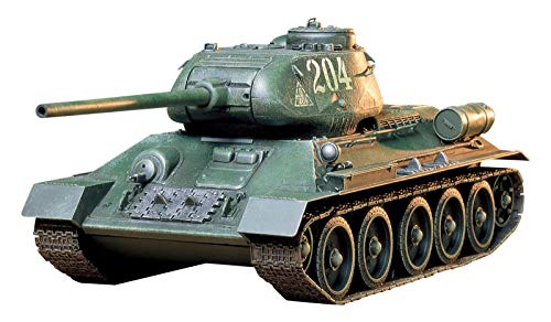 タミヤ 1/35 ミリタリーミニチュアシリーズ No.138 ソビエト軍 T34/85 中戦(中古品)