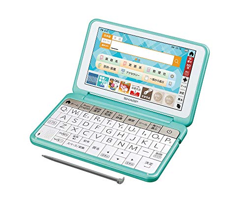 シャープ カラー電子辞書 Brain 中学生モデル グリーン系 2018年秋モデル P(中古品)