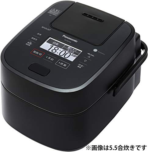 パナソニック 1升 炊飯器 圧力IH式 Wおどり炊き ブラック SR-VSX189-K(中古品)