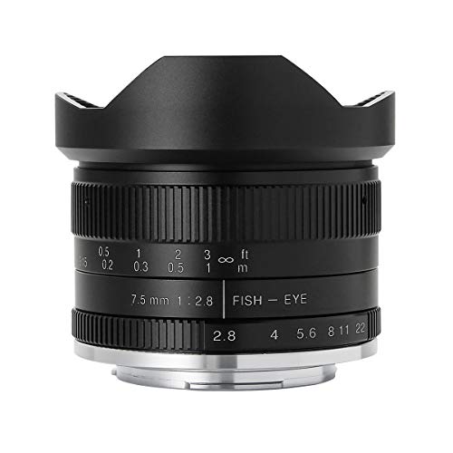 七工匠 7Artisans 単焦点レンズ 7.5mm F2.8 Fish-eye II (マイクロフォーサ(中古品)