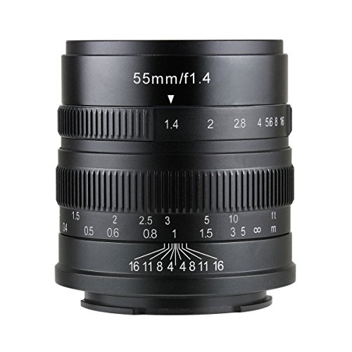 七工匠 7artisans 単焦点レンズ 55mm F1.4 (ライカL（バヨネット） ブラッ(中古品)