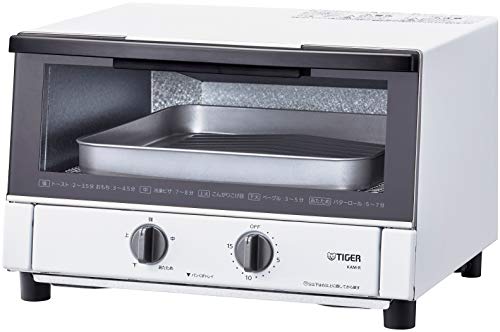 タイガー オーブントースター トリプルヒーター 火力5段階切替 マットホワ (中古品)