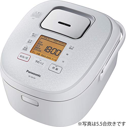パナソニック 炊飯器 1升 IH式 ホワイト SR-HB189-W(中古品)