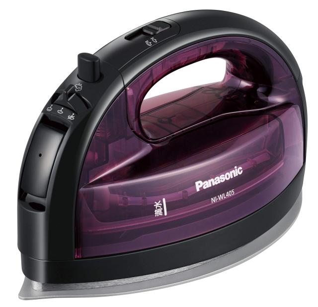 パナソニック コードレススチームWヘッドアイロン ピンク NI-WL405-P(中古品)