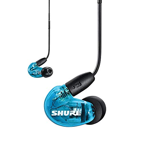 SHURE イヤホン UNIシリーズ SE215SPE-B+UNI-A トランスルーセントブルー :(中古品)