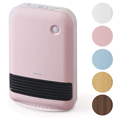 アイリスオーヤマ 人感センサー付き大風量セラミックファンヒーター ピンク(中古品)