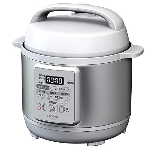 アイリスオーヤマ 電気圧力鍋 3.0L 12種類自動メニュー搭載 予約調理対応  (中古品)