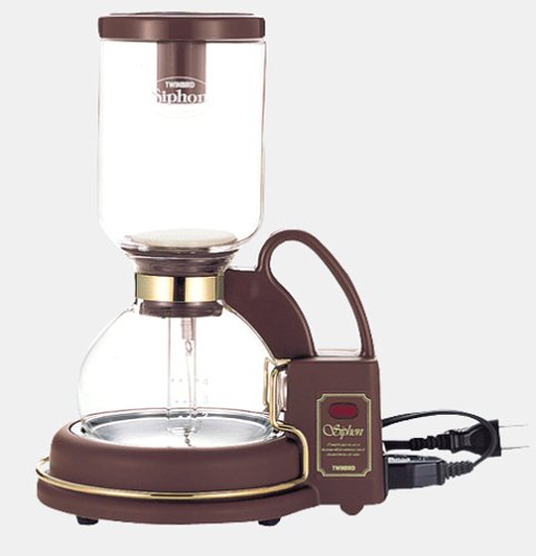TWINBIRD サイフォン式コーヒーメーカー カフェタウン CM-851BR(未使用品)