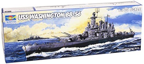 [トランペッター]Trumpeter 1/700 USS Washington BB56 Battleship Model K(未使用品)