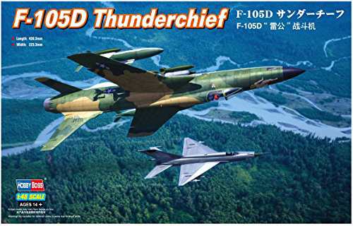 ホビーボス 1/48 エアクラフトシリーズ F-105D サンダーチーフ プラモデル (未使用品)