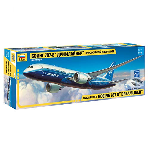 ズベズダ 1/144 ボーイング 787-8 ドリームライナー 旅客機 プラモデル ZV7(未使用品)
