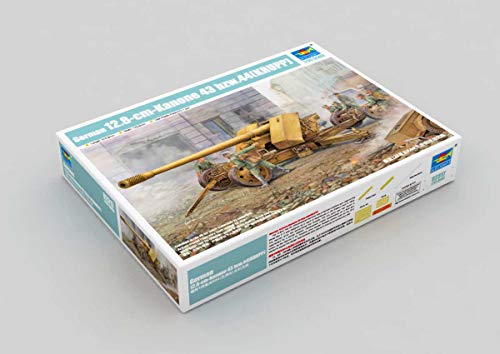 トランペッター 1/35 ドイツ Pak44 128mm対戦車砲 クルップ プラモデル(未使用品)