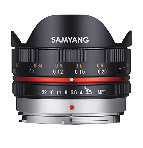 SAMYANG 単焦点魚眼レンズ 7.5mm F3.5 フィッシュアイ マイクロフォーサー (未使用品)