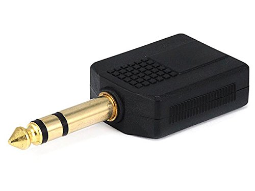 Monoprice 6.35mm (1/4 Inch) Stereo Plug to 2 x 6.35mm (1/4 Inch) Stere(未使用品) 6,570円
