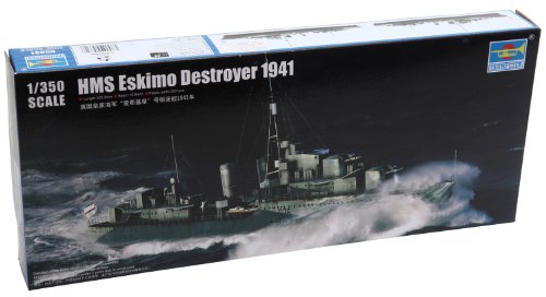 トランペッター 1/350 イギリス海軍 駆逐艦 HMS エスキモー 1941 プラモデ (未使用品)