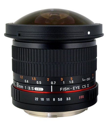 ポキノン (Rokinon) 8?mm f / 3.5?Hd魚眼レンズレンズ 取り外し可能なフー (未使用品)