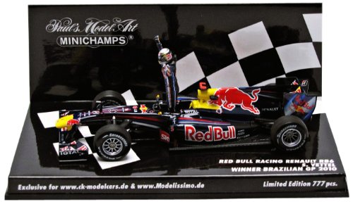 ミニチャンプス1/43 RB6 2010年ブラジルGP優勝記念ベッテル