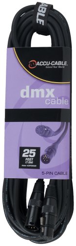ADJ Products AC5PDMX25 25 feet 5-Pin Stage or Studio DMX Cable by ADJ (未使用品)