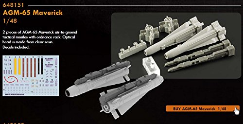 エデュアルド 1/48 空対地誘導ミサイルAGM-65 マーベリック×2 プラモデル d2ldlup エデュアルド 1/48 空対地誘導ミサイルAGM-65 マーベリック×2