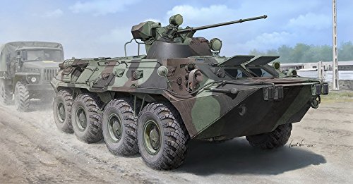 トランペッター 1/35 ロシア連邦軍 BTR-80A 装甲兵員輸送車 プラモデル(未使用品)