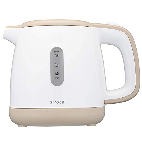 siroca 電気ケトル SEK-208 ベージュ[0.8L/湯こぼれ防止機能付](未使用品)の通販は