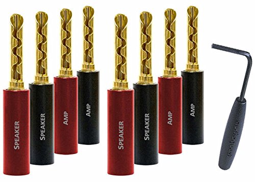 AudioQuest Suregrip # 100シリーズゴールドBananas 8パック(未使用品)の通販はその他家電