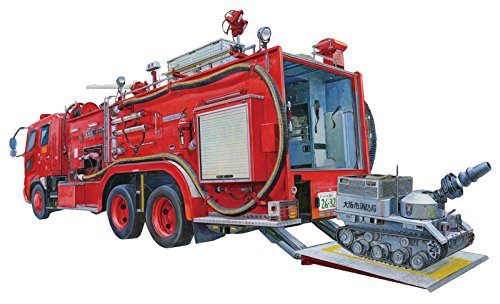 青島文化教材社 1/72 ワーキングビークル No.1 化学消防ポンプ車 大阪消防 (未使用品)
