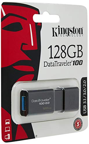 キングストン Kingston USBメモリ 128GB USB3.0 DataTraveler 100 G3 DT100(未使用品)の通販は 7,932円