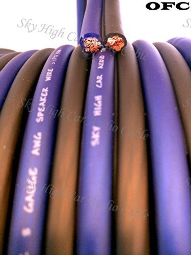 100 Feet OFC True 8ゲージAWG酸素銅スピーカー配線車ホームオーディオ(未使用品)