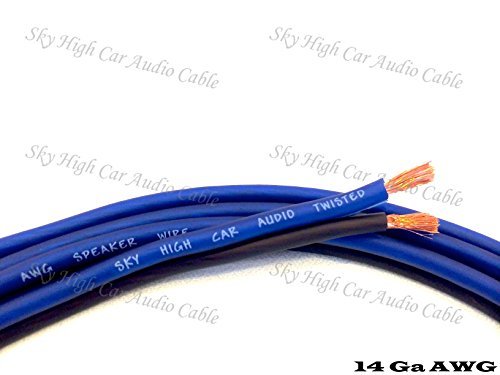 50 Feet True 14ゲージAWGスピーカーワイヤー車ホームオーディオSky High車(未使用品)