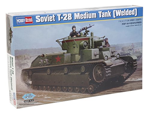 ホビーボス 83852 1/35 ソビエト T-28 中戦車 溶接型 プラモデル(未使用品)