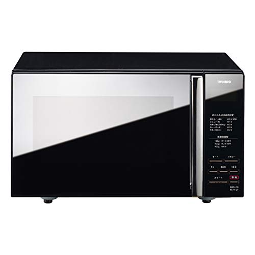 中古品)TWINBIRD ミラー ガラスフラット電子レンジ(ブラック) DR-4259B