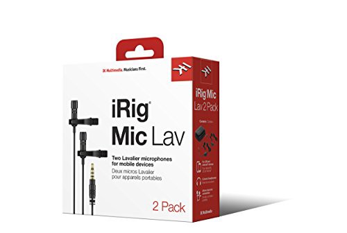 IK Multimedia iRig Mic Lav 2Pack 高音質ラベリアマイク (ピンマイク)(未使用品)の通販は