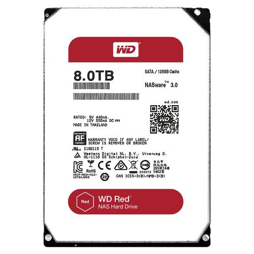 WD HDD 内蔵ハードディスク 3.5インチ 8TB WD Red NAS用 WD80EFZX 5400rpm (未使用品)