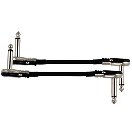 2?- Pack 6? S型CastlineシルバーMogami 2319ギターペダルボードパッチケー(未使用品)