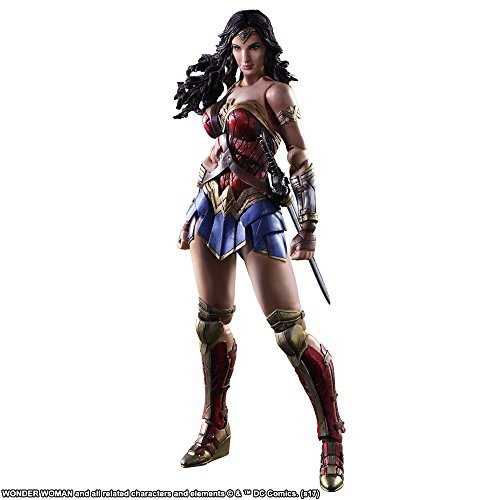 WONDER WOMAN PLAY ARTS改 ワンダーウーマン PVC製 塗装済み可動フィギュア(未使用品)