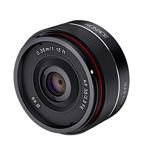 Rokinon IO35AF-E 35mm f/2.8 超コンパクト広角レンズ Sony Eマウントフル (未使用品)