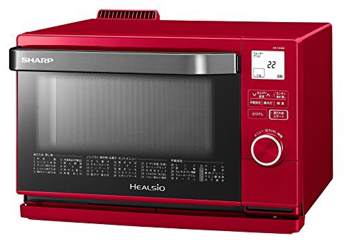 シャープ スチームオーブン ヘルシオ(HEALSIO) 18L 1段調理 レッド AX-CA40(未使用品)